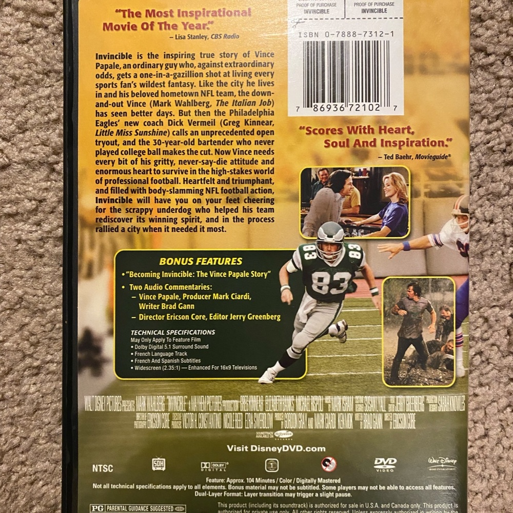 Invincible DVD - Picture 2 of 4